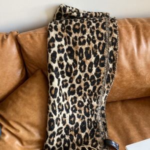 Large cozy leopard blanket scarf from Zara